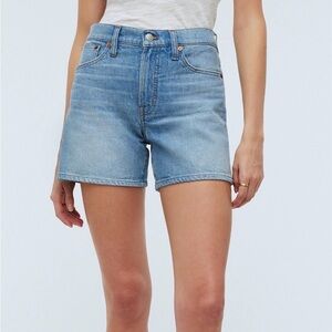 Classic High-Rise Light Blue Denim Shorts - Casual Women’s Shorts